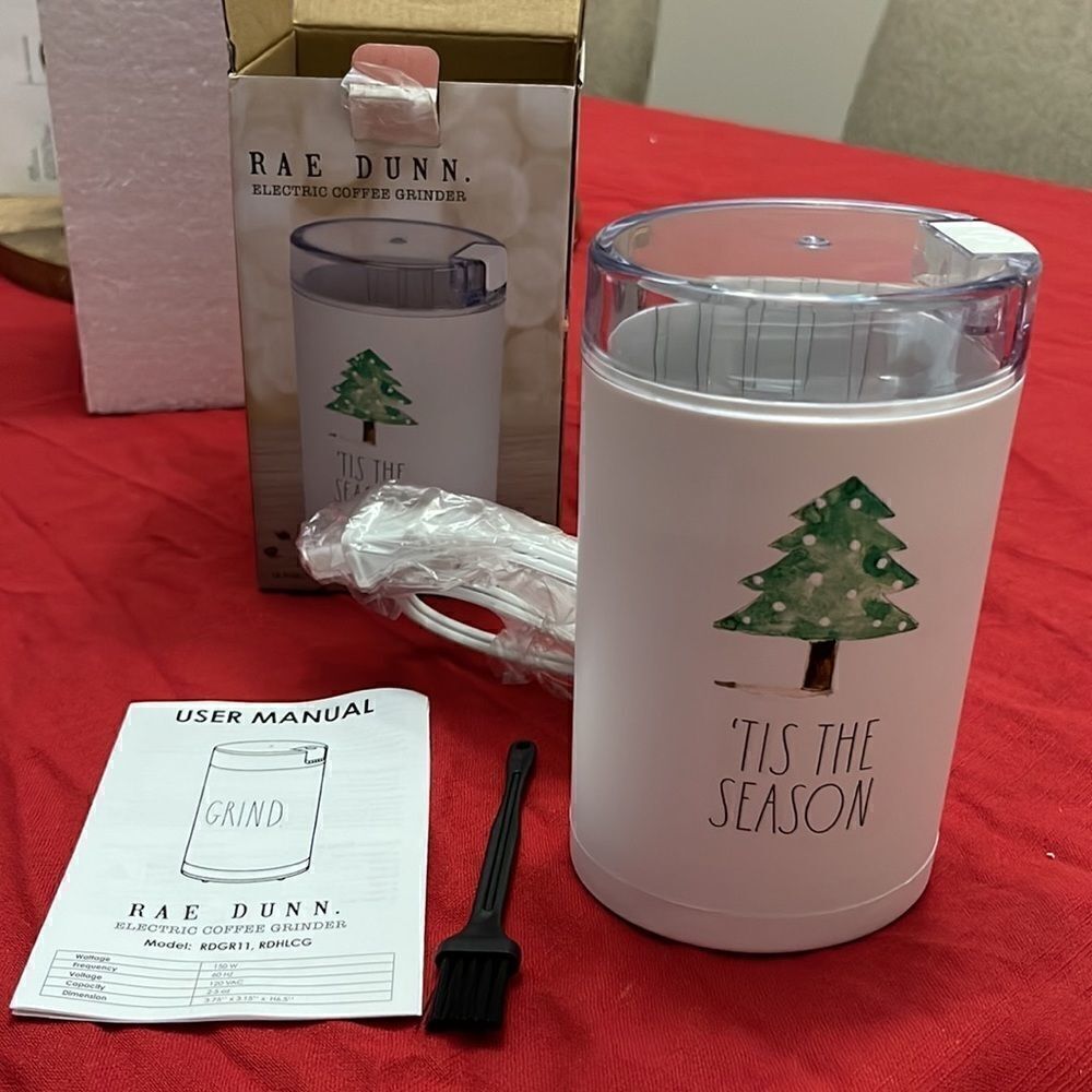 Rae Dunn I “Tis the Season” Coffee Grinder - Picture 3 of 4